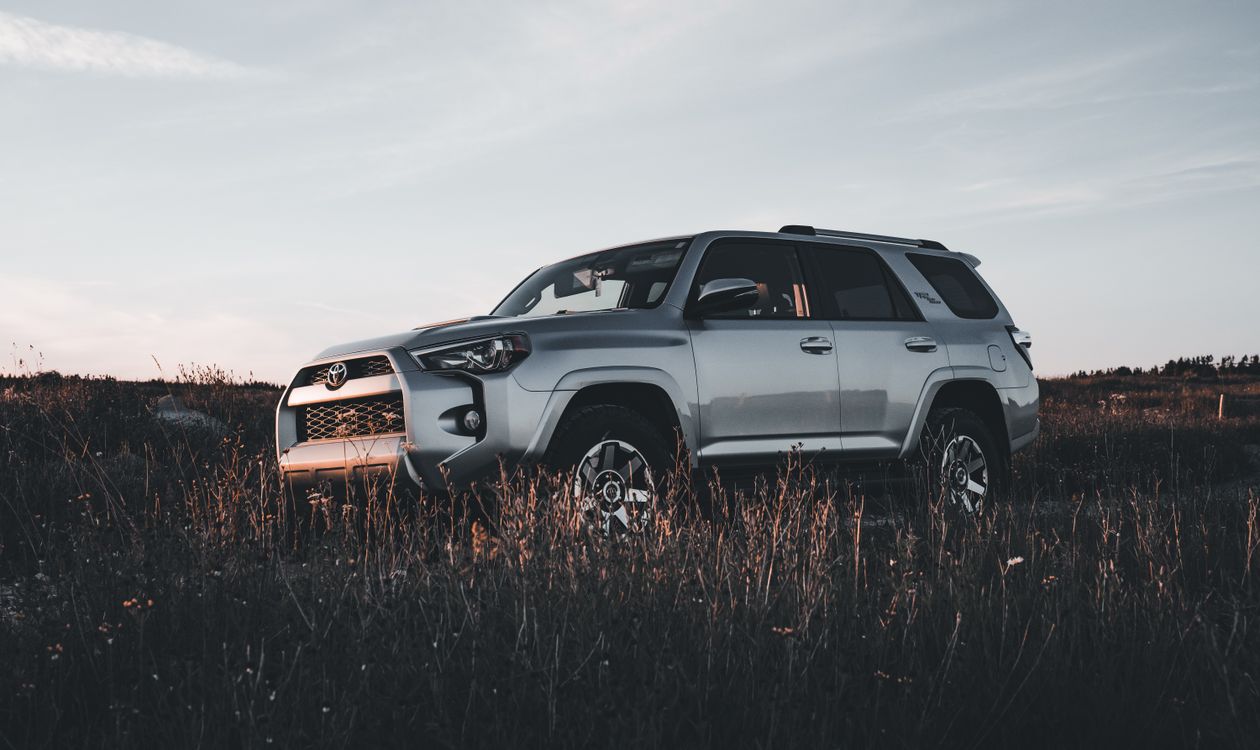 Toyota 4Runner off-road at sunset