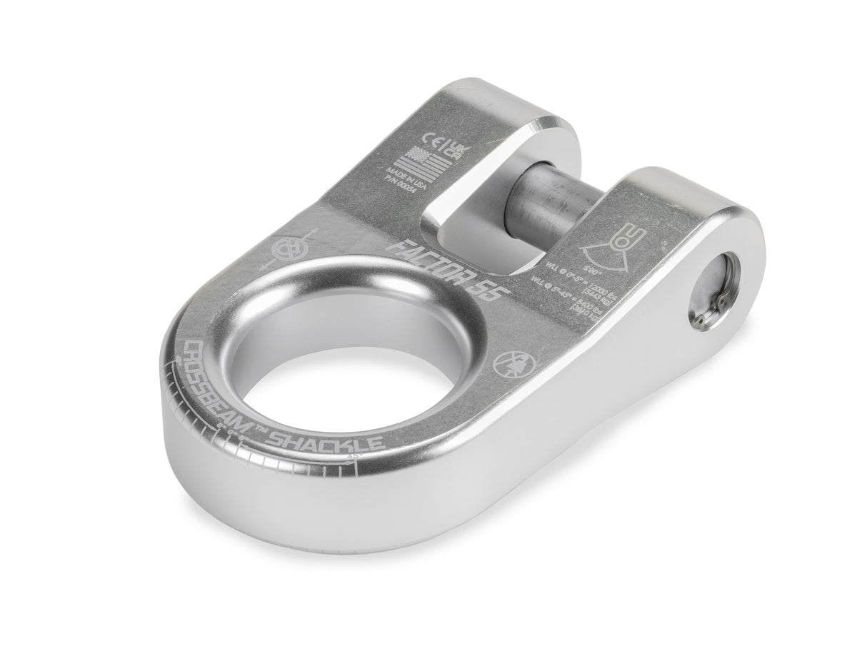 The CrossbeamTM?Shackle is the ultimate recovery point. Heavy duty pin retained by a snap-ring ensures that the legs of the shackle remain secure and resist spreading, offering unmatched stability during recovery operations