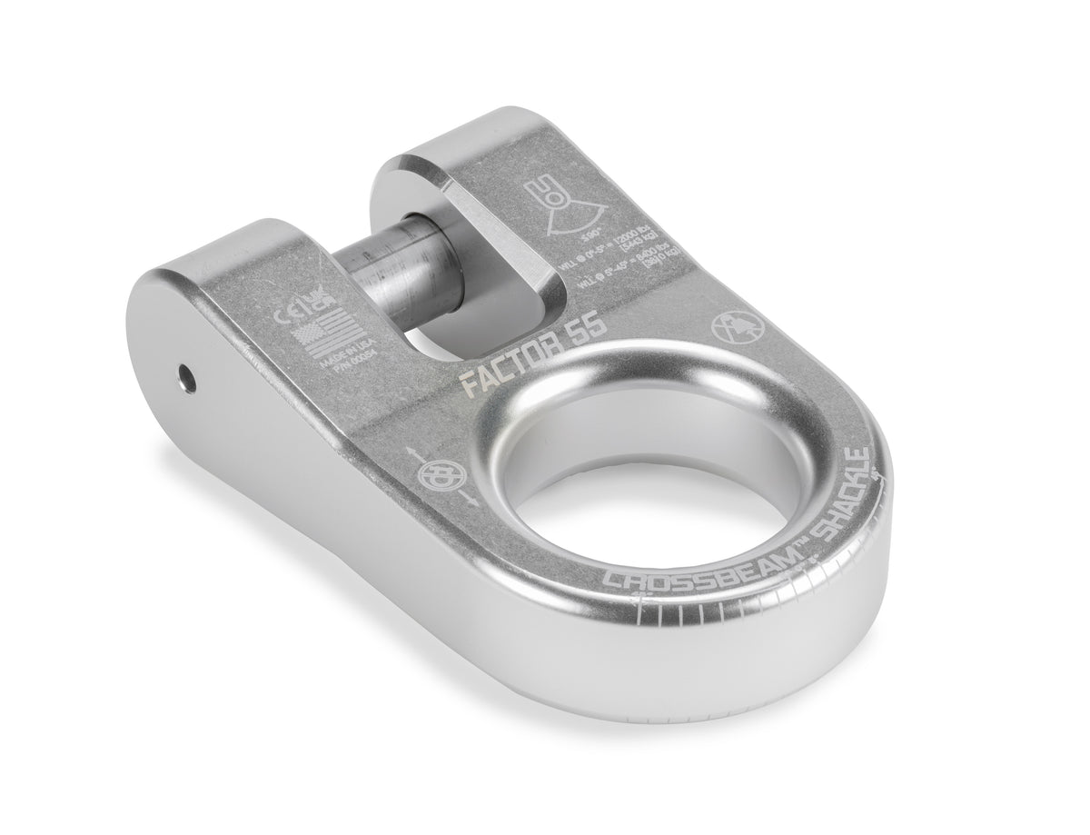 The CrossbeamTM?Shackle is the ultimate recovery point. Heavy duty pin retained by a snap-ring ensures that the legs of the shackle remain secure and resist spreading, offering unmatched stability during recovery operations
