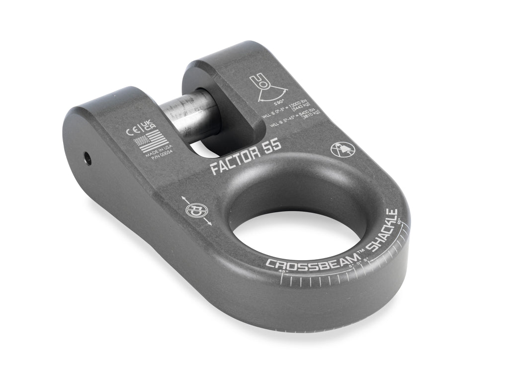 The CrossbeamTM?Shackle is the ultimate recovery point. Heavy duty pin retained by a snap-ring ensures that the legs of the shackle remain secure and resist spreading, offering unmatched stability during recovery operations