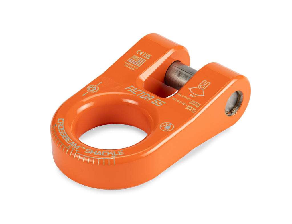 The CrossbeamTM?Shackle is the ultimate recovery point. Heavy duty pin retained by a snap-ring ensures that the legs of the shackle remain secure and resist spreading, offering unmatched stability during recovery operations