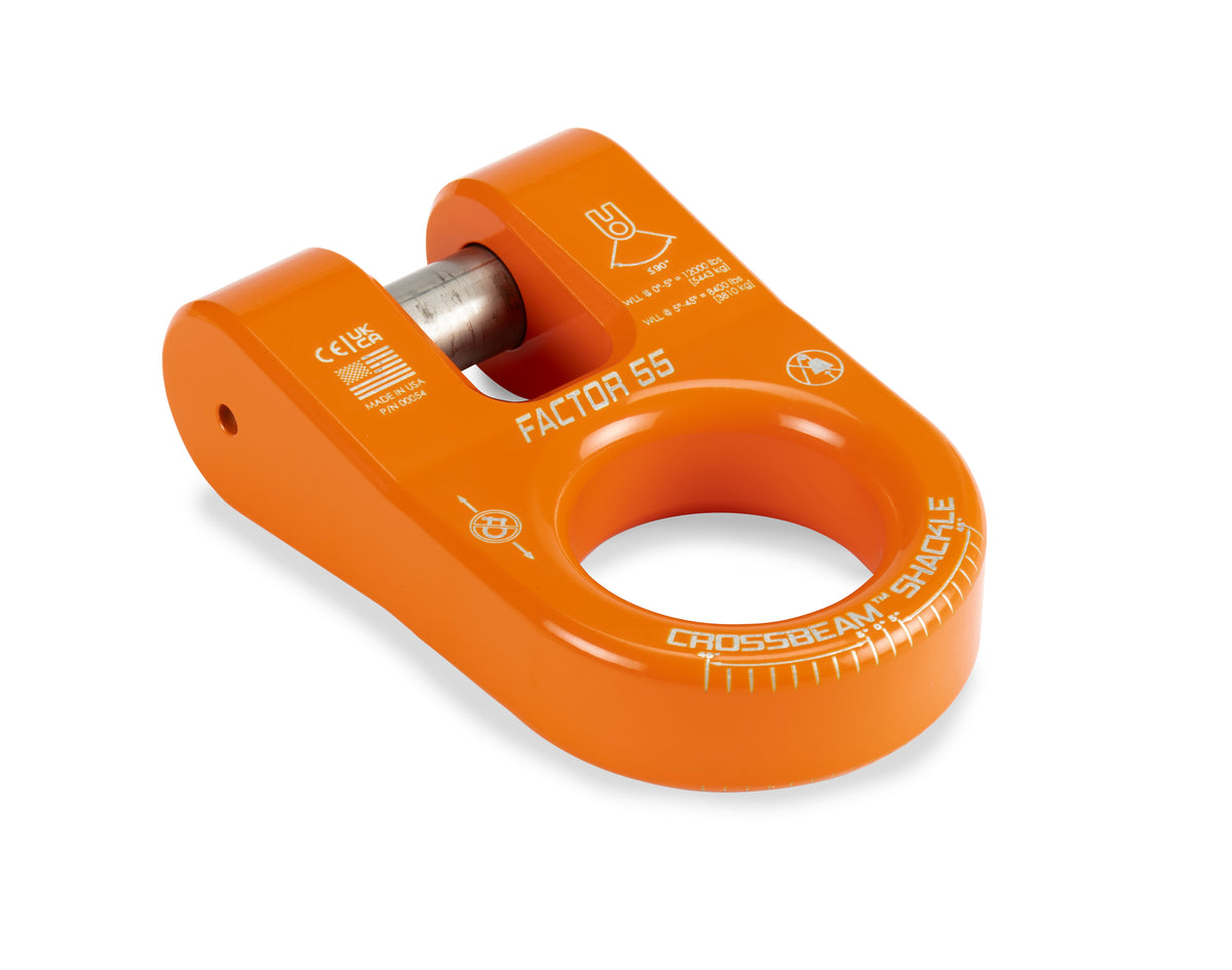 The CrossbeamTM?Shackle is the ultimate recovery point. Heavy duty pin retained by a snap-ring ensures that the legs of the shackle remain secure and resist spreading, offering unmatched stability during recovery operations