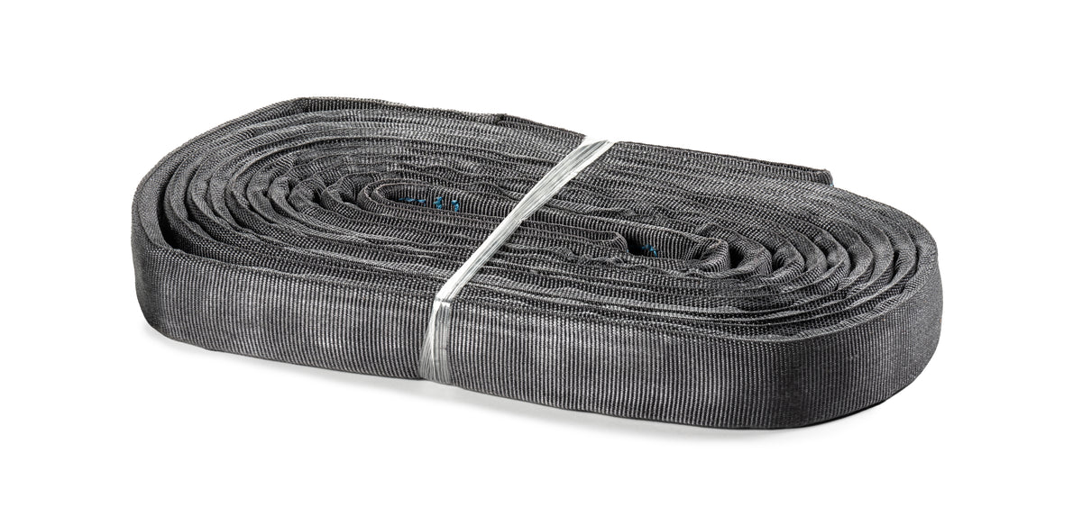 The Extreme Duty Tow Strap features a cordura sleeve over a low stretch 100% polyester material. Individually serialized for material lot traceability as well as properly labeled for different load configurations.