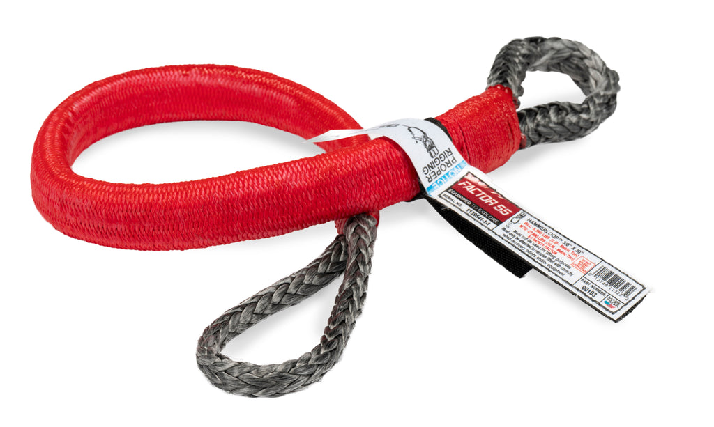 The HammerLoopTM is designed to work with the UltraHook and features a unique design to facilitate quick attachment through a wheel, around a roll cage, or via the eyelets of any strap.