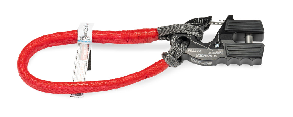 The HammerLoopTM is designed to work with the UltraHook and features a unique design to facilitate quick attachment through a wheel, around a roll cage, or via the eyelets of any strap.