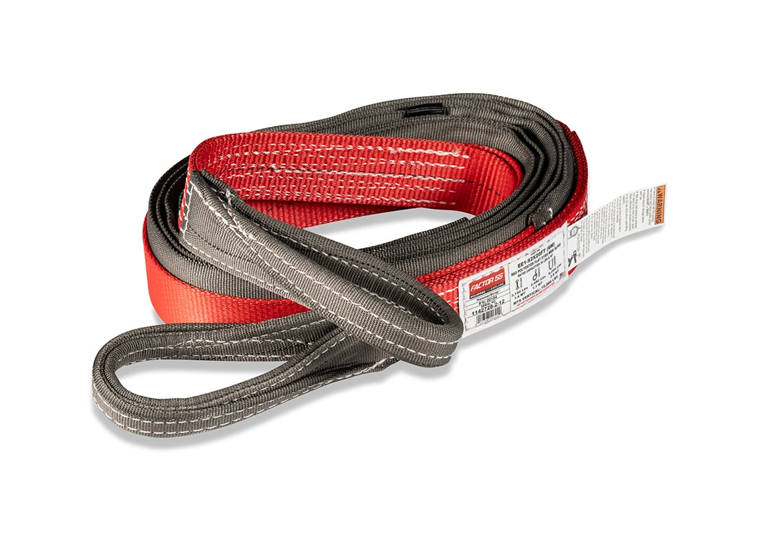 Factor 55 00104 HammerStrap, Red low-stretch polyester 2-inch by 20-foot anchor strap