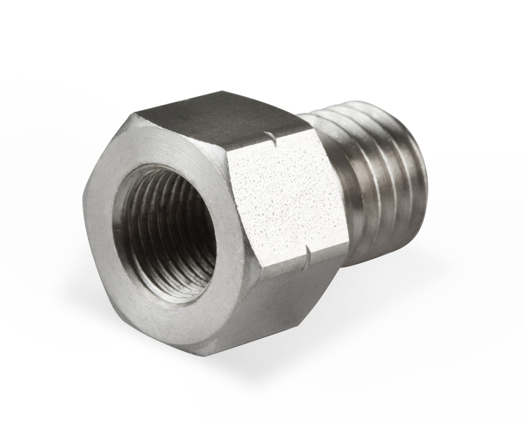 Fits GM LT Gen-V engines (2014 & up), M12 x 1.75 w/ Tapered Seat to 1/8" NPT Female Port - Stainless Steel