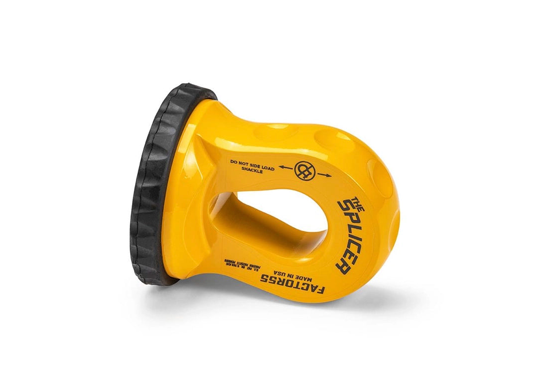 Factor 55 00352-03 Yellow The Splicer synthetic rope splice-on shackle mount — exact supplied color