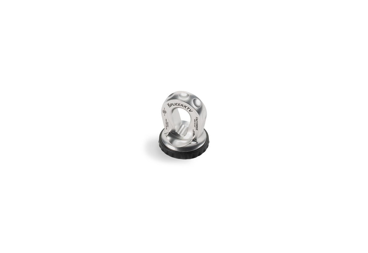 The Splicer XTV is the world?s first splice on synthetic rope shackle mounting thimble with rope protection and integrated rubber pad for UTV/ATV