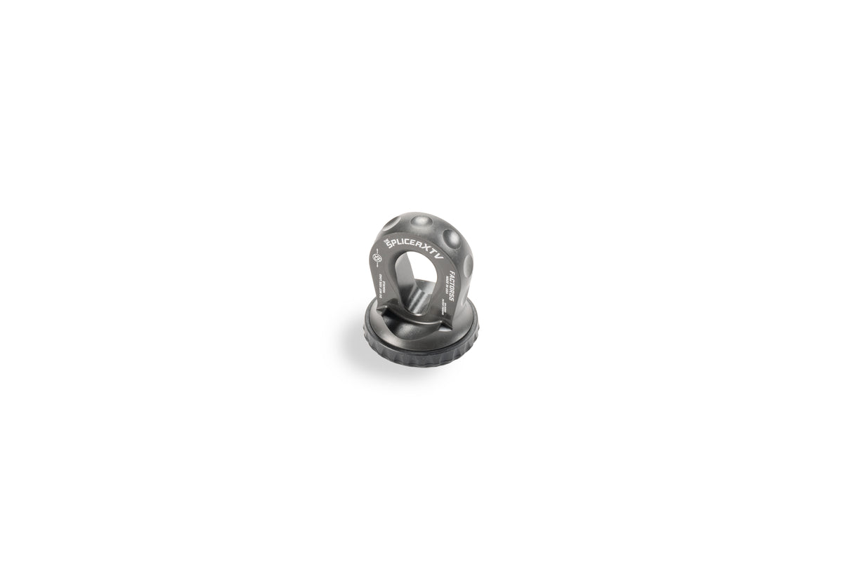 The Splicer XTV is the world?s first splice on synthetic rope shackle mounting thimble with rope protection and integrated rubber pad for UTV/ATV
