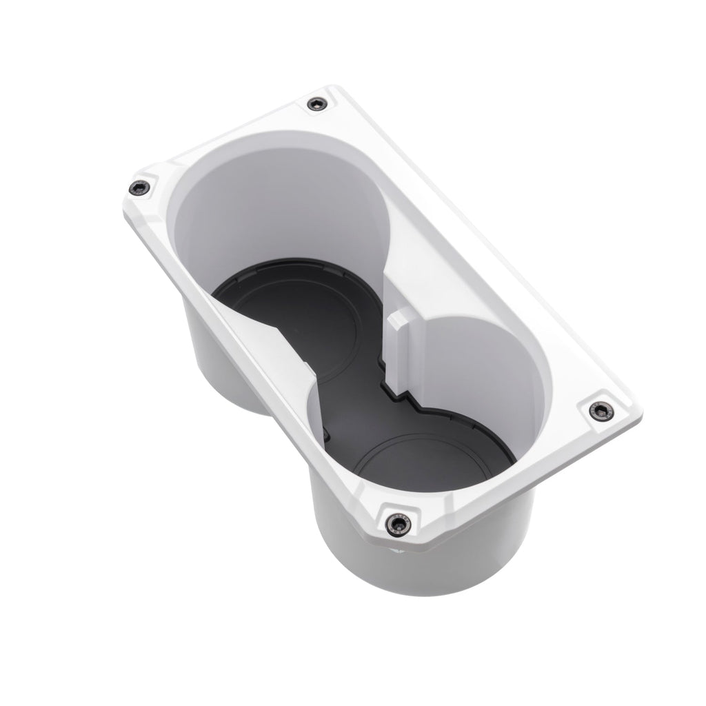 V2 Oversize Cup Holder + Shifter/Shift Gate Trim Rings (2014-2021 Tundra) - WHITE