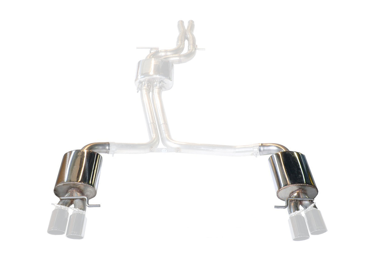 AWE Track-to-Touring Conversion Kit for B8.5 S4/S5 3.0T - for 4" Tips