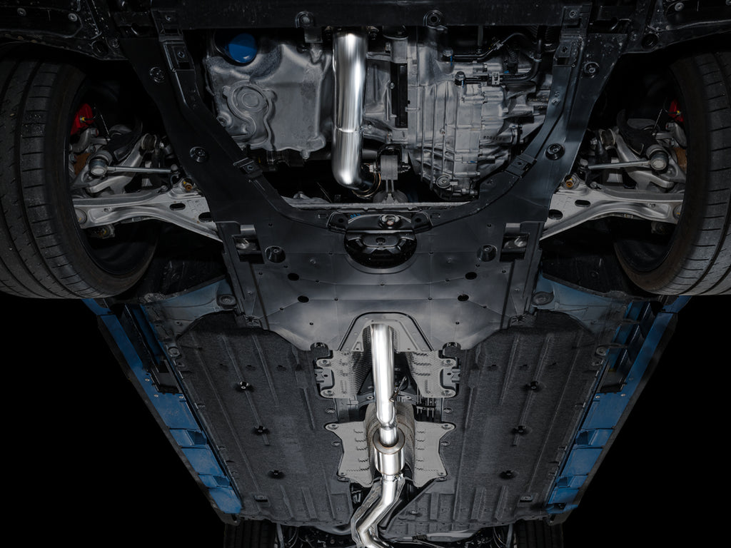 AWE Track Edition Exhaust for FL5 Civic Type R - Triple Diamond Black Tips