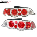 Fits 02-04 Acura RSX Tail Lights Chrome Lamps Clear