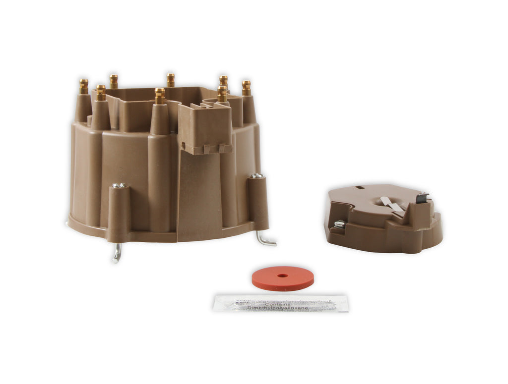 Distributor Cap & Rotor Kit - HEI Style - Tan - 1972-1986 Various GM - Clamp Down Cap