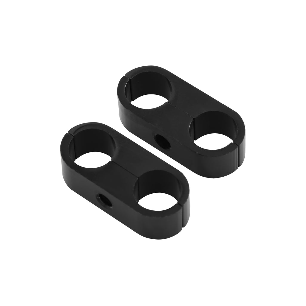 Hose & Tubing Separator, 9/16", Package Of 2, Black Anodized