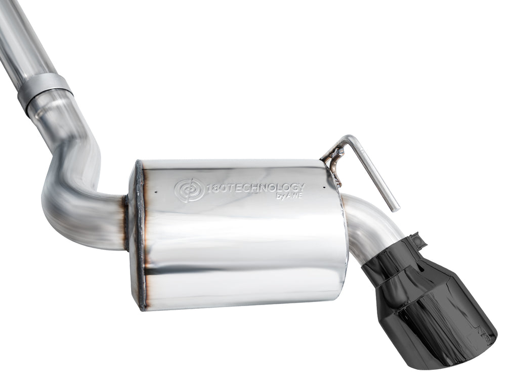 AWE Touring Edition Exhaust for Nissan Z - 5” Diamond Black Tips