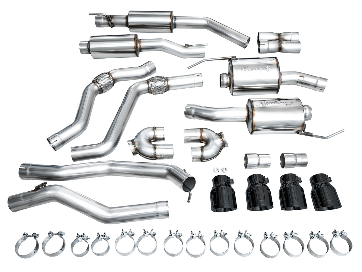 AWE Touring Edition Exhaust for Ford Explorer ST - Diamond Black Tips