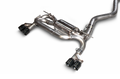AWE Touring Edition Axleback Exhaust, Quad Outlet for BMW F3X N20/N26 328i/428i - 3" Diamond Black Tips
