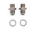 Earls Transmission Adapters, Package of 2 pieces w/ Crush Washers, Fits Most GM TH350, TH400, 700R4, 200R4, 4L60E, and Ford AODE Transmissions, Nickel Plated Steel