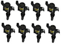 Ignition Coil - SuperCoil - 2004-2008 Ford 4.6L/5.4L/6.8L 3-valve- Black- 8-Pack - SuperCoil with shorter Black Boot for 2004-2008 Ford Modular 3V 4.6L/ 5.4L / 6.8L V10 Engines