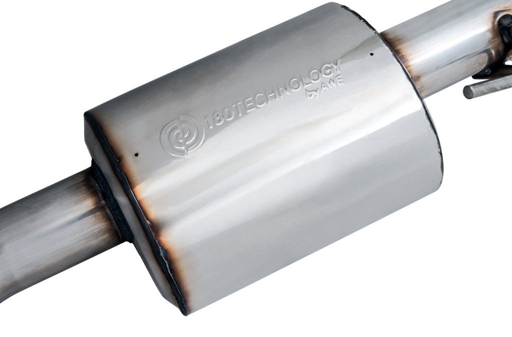 AWE Tread Edition Catback Dual Exhaust for Jeep JT 3.6L - Diamond Black Tips