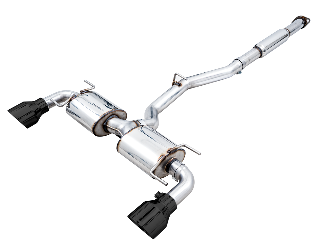 AWE Touring Edition Exhaust for Subaru BRZ / Toyota GR86 / Toyota 86 / Scion FR-S - 5" Diamond Black Tips