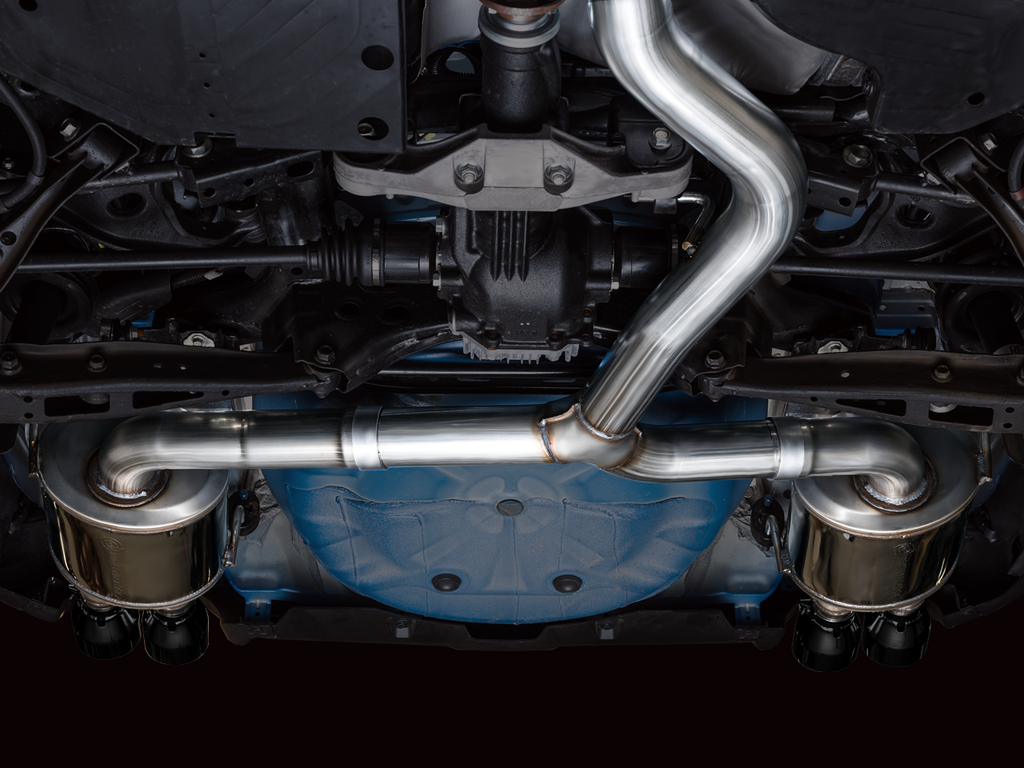 AWE Touring Edition Catback Exhaust for VB Subaru WRX - 4" Diamond Black Tips