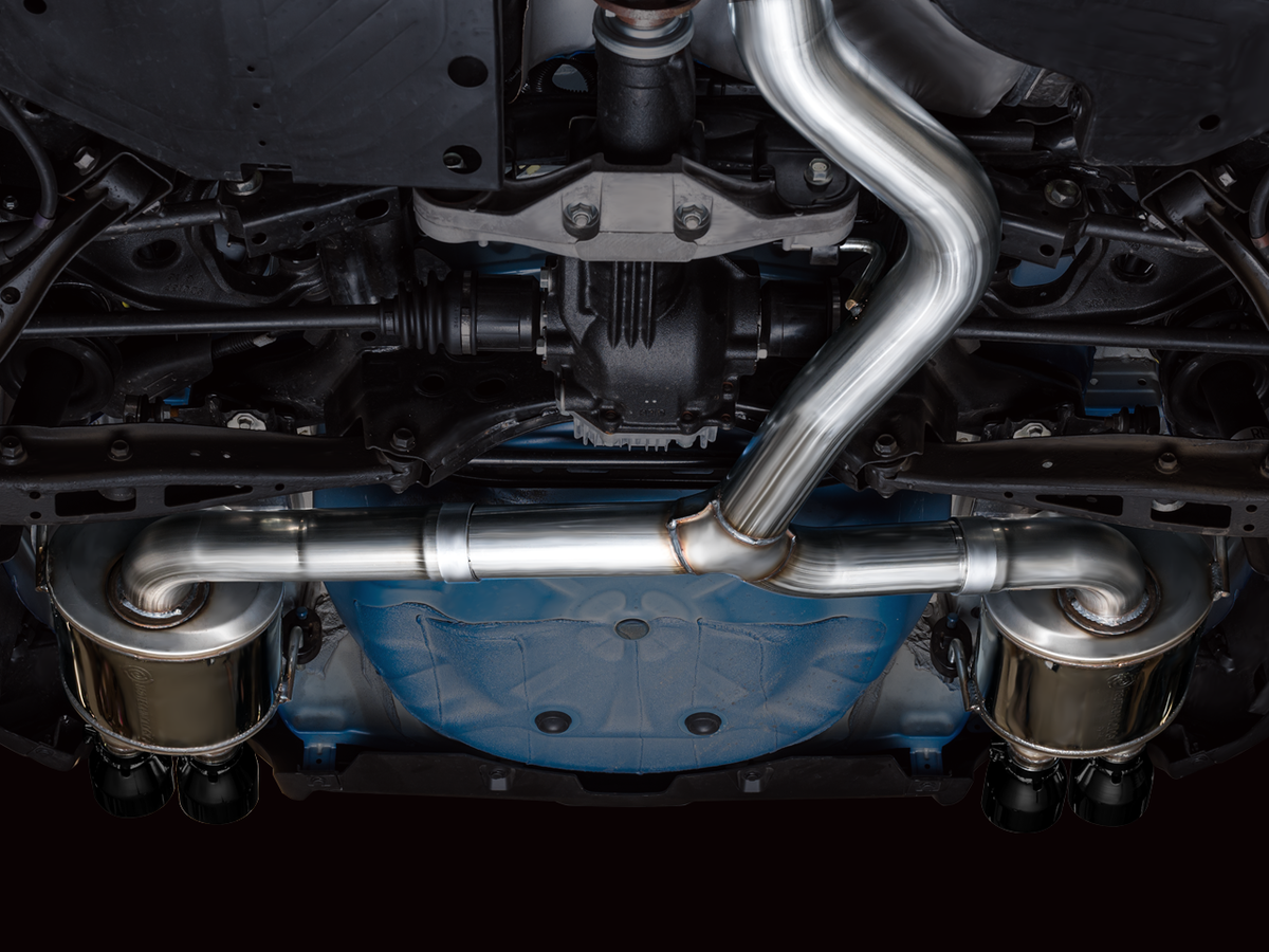 AWE Touring Edition Catback Exhaust for VB Subaru WRX - 4" Diamond Black Tips
