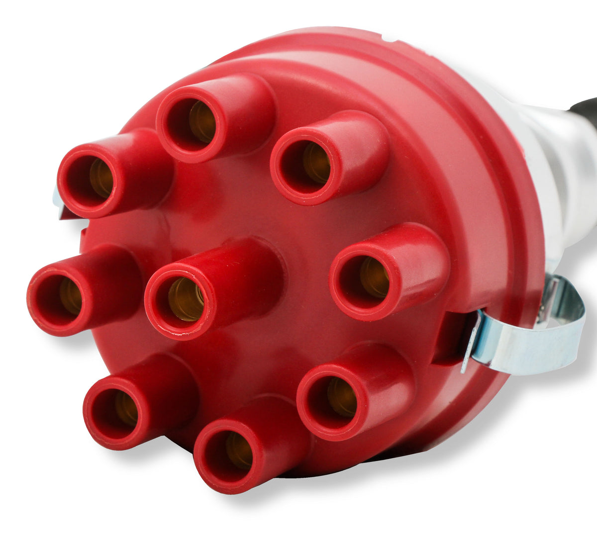 Mallory Unilite Distributor with built-in electronic ignition module.