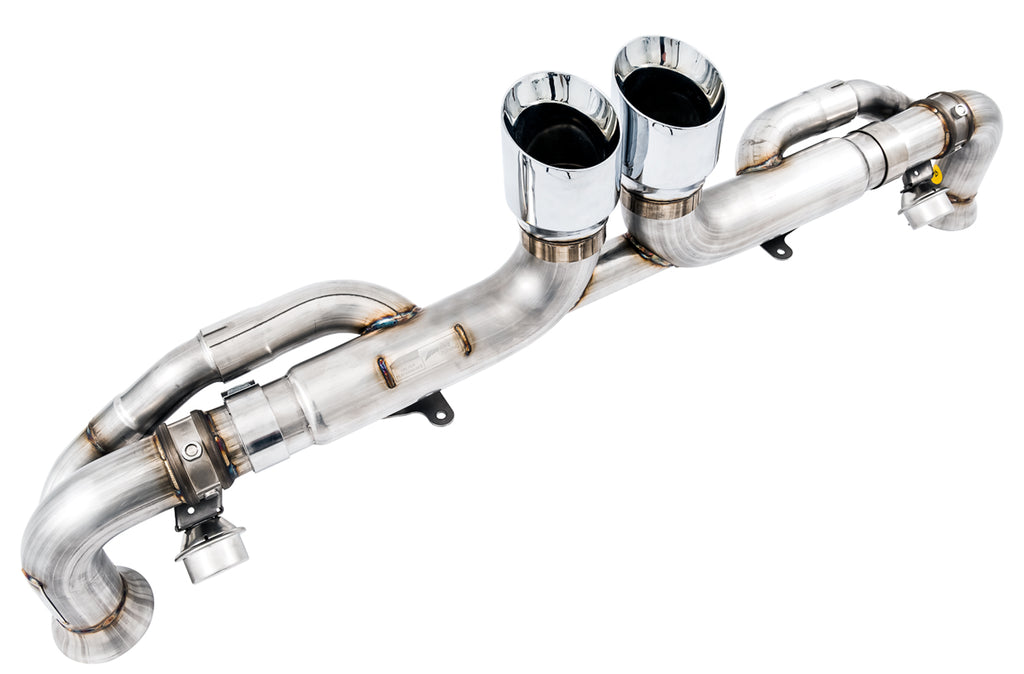 AWE SwitchPath™ Exhaust for Porsche 991.1 / 991.2 GT3 / RS - Chrome Silver Tips