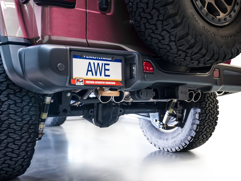 AWE SwitchPath Exhaust for Wrangler 392 - Quad BashGuards