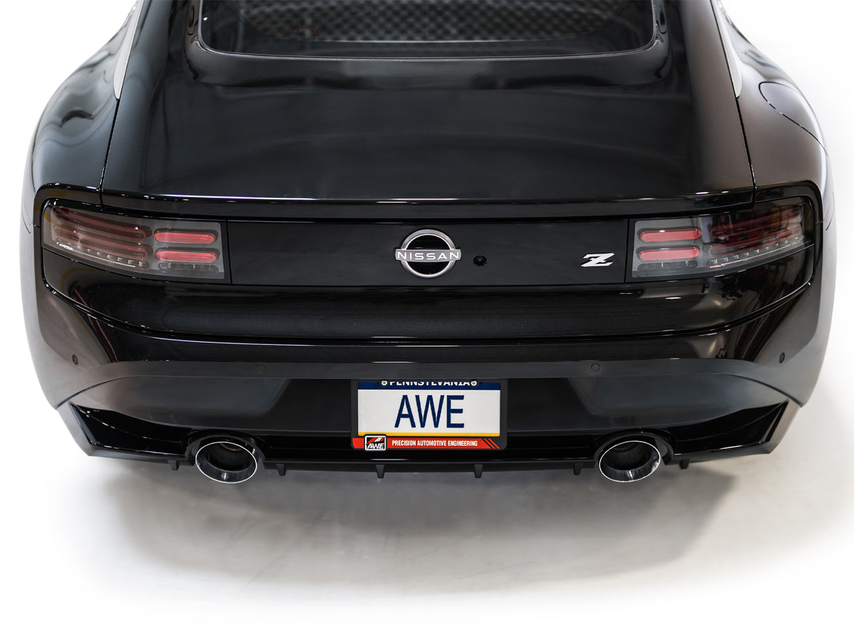 AWE Touring Edition Exhaust for Nissan Z - 5” Chrome Silver Tips