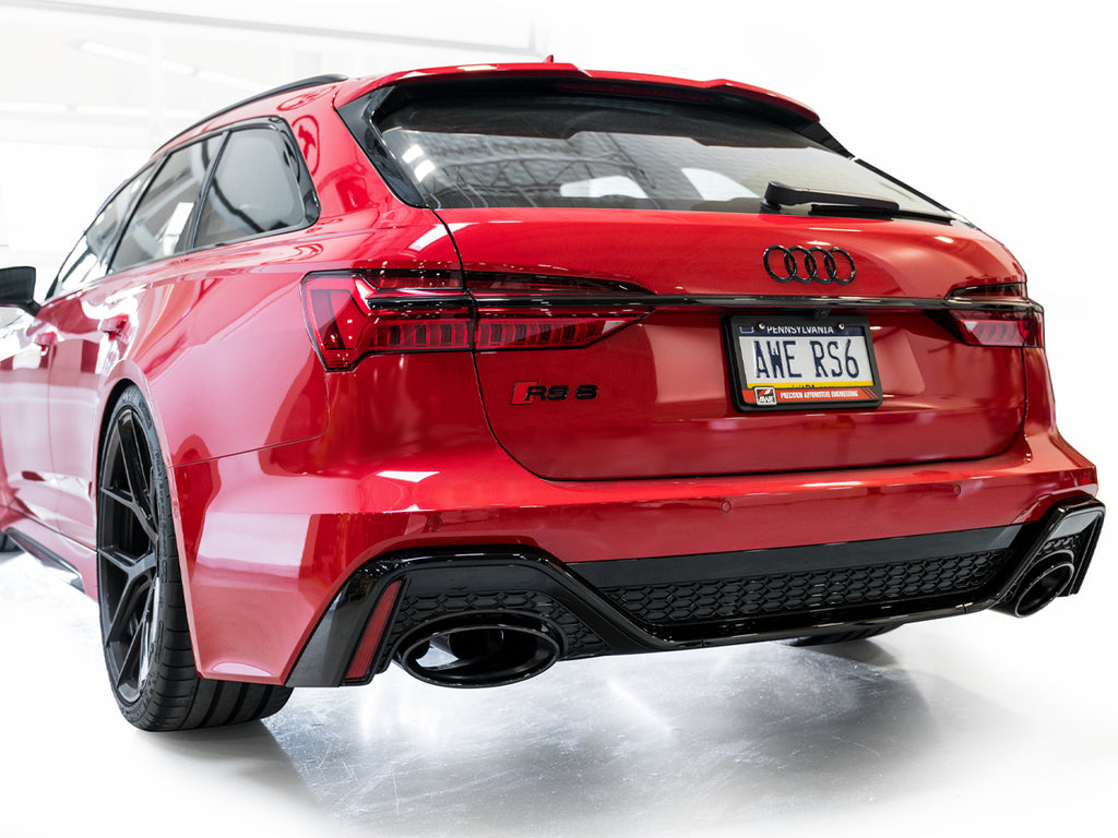 AWE SwitchPath™ Exhaust for C8 Audi RS 6/RS 7 - Diamond Black RS-style Tips