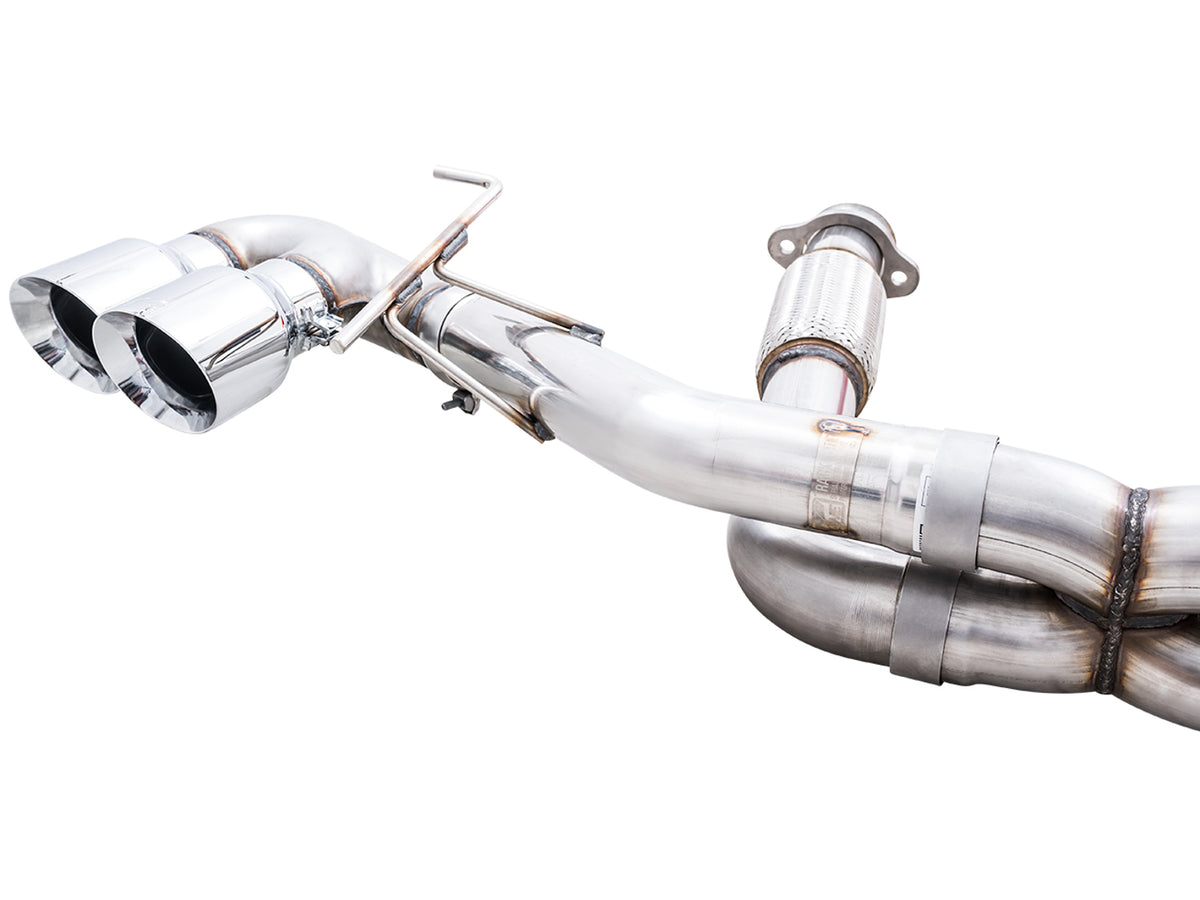 AWE Track Edition Exhaust for C8 Corvette - 4.5" Chrome Silver Tips