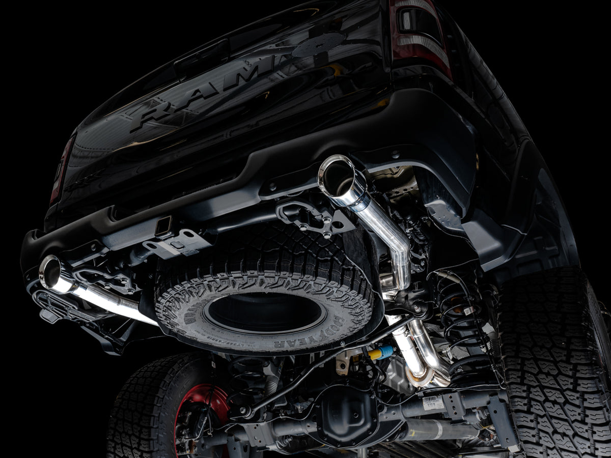 AWE 0FG Catback Exhaust for RAM TRX - 5" Chrome Silver Tips