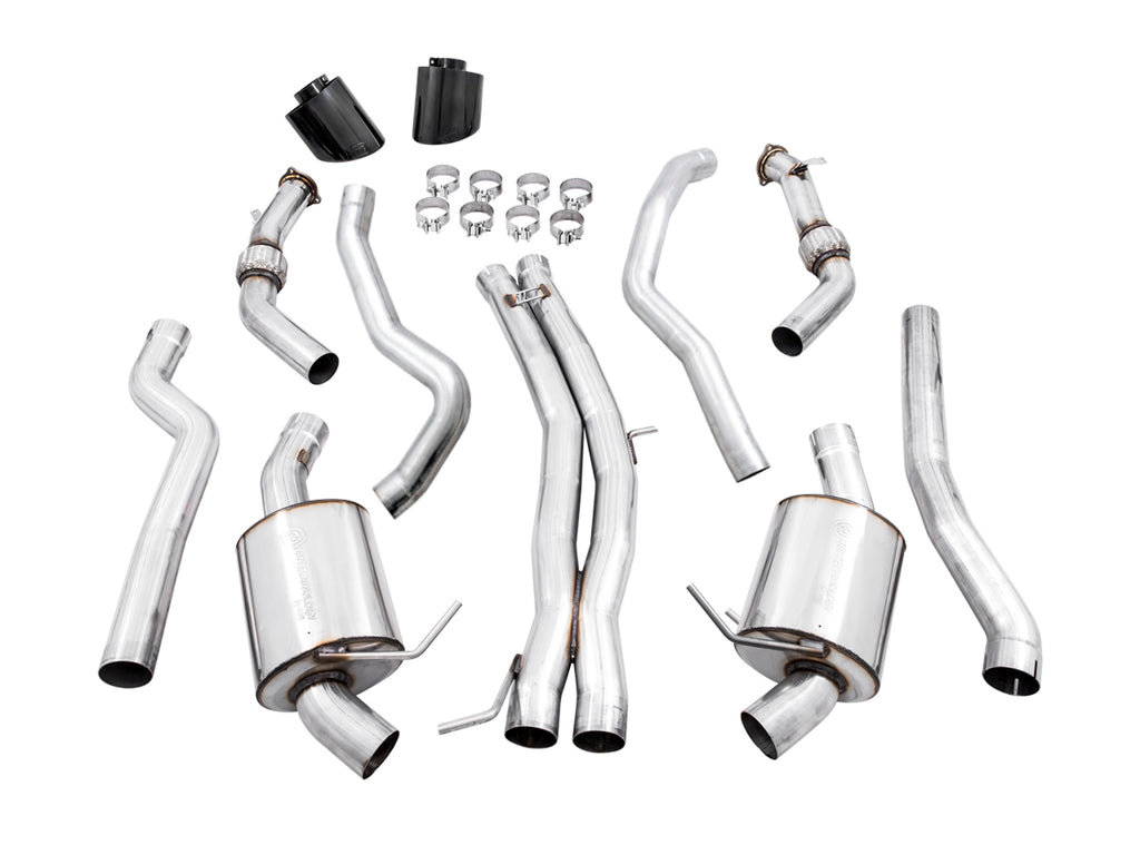 AWE Touring Edition Exhaust for Audi B9 RS 5 Sportback - Diamond Black RS-style Tips