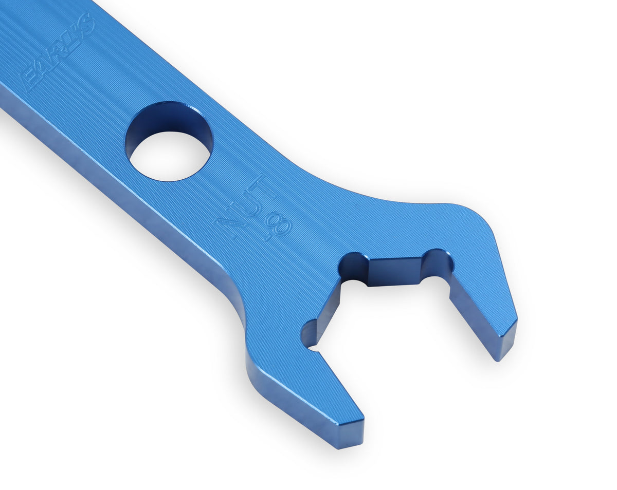 Double-Ended Hose End Wrench, Hex Size 7/8 x 3/4, 8 Nut-6 Socket, Blue