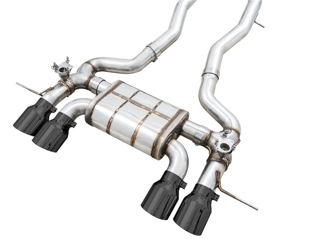 AWE SwitchPath Catback Exhaust for BMW G8X M3/M4 - 4.5" Diamond Black Tips