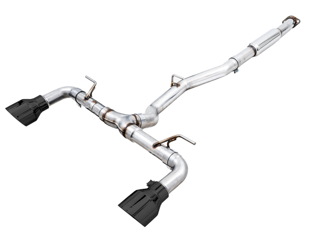 AWE Track Edition Exhaust for Subaru BRZ / Toyota GR86 / Toyota 86 / Scion FR-S - 5" Diamond Black Tips