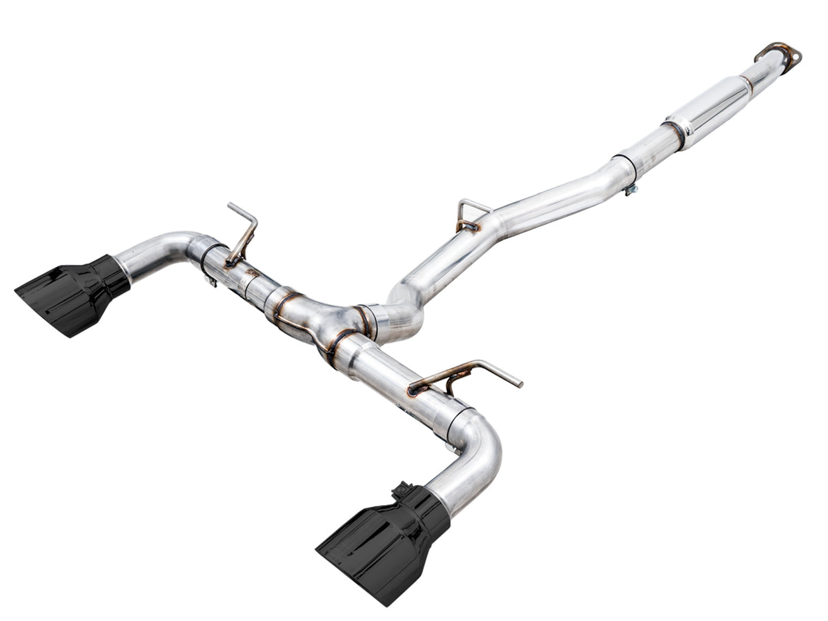 AWE Track Edition Exhaust for Subaru BRZ / Toyota GR86 / Toyota 86 / Scion FR-S - 5" Diamond Black Tips