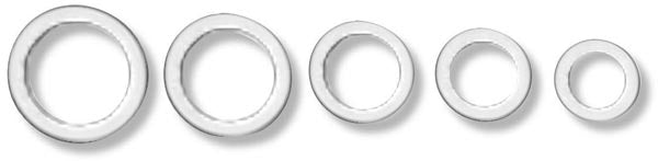AN 901 Aluminum Crush Washer, Fitting Size 3, I.D. 3/8", Package Of 10