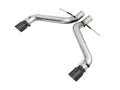 AWE Track Edition Axleback Exhaust for Gen6 Camaro SS/LT1, Dual Outlet - 4.5" Diamond Black Tips