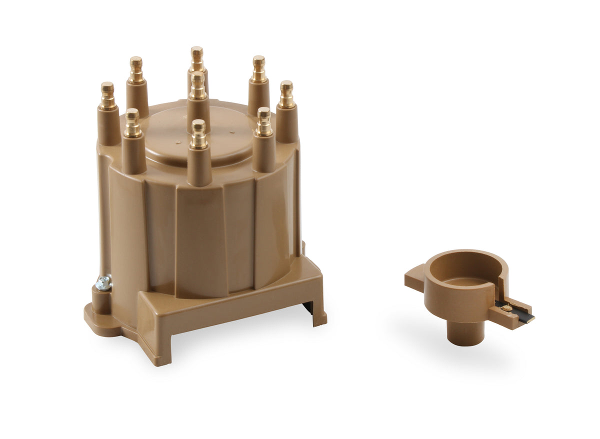 Distributor Cap & Rotor Kit - HEI Style - Tan - 1987-1993 Various GM - Screw Down Cap