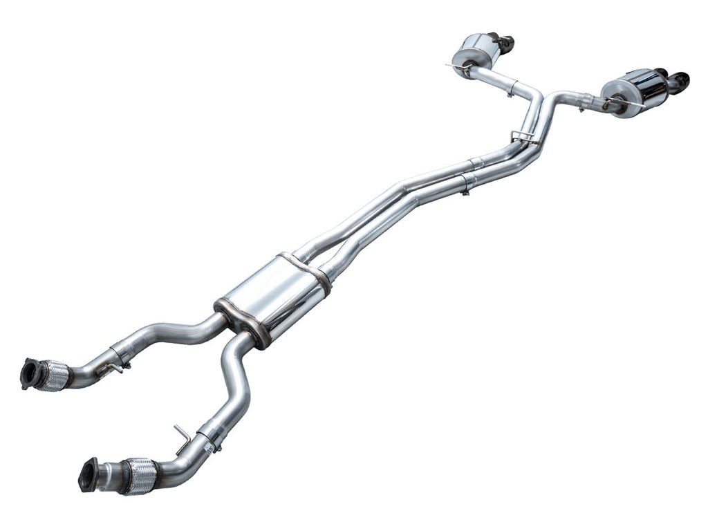 AWE Touring Edition Exhaust for Audi C8 S6/S7 - 4.5" Diamond Black Tips