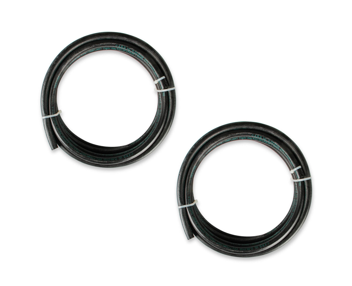 Fuel System Plumbing Kit w/ 40' of 3/8" Vapor Guard™ Fuel Hose, Electric Fuel Pump, Billet Fuel Filters, Bulkhead Fuel Fitting for Return Line to Tank, and Hardware.