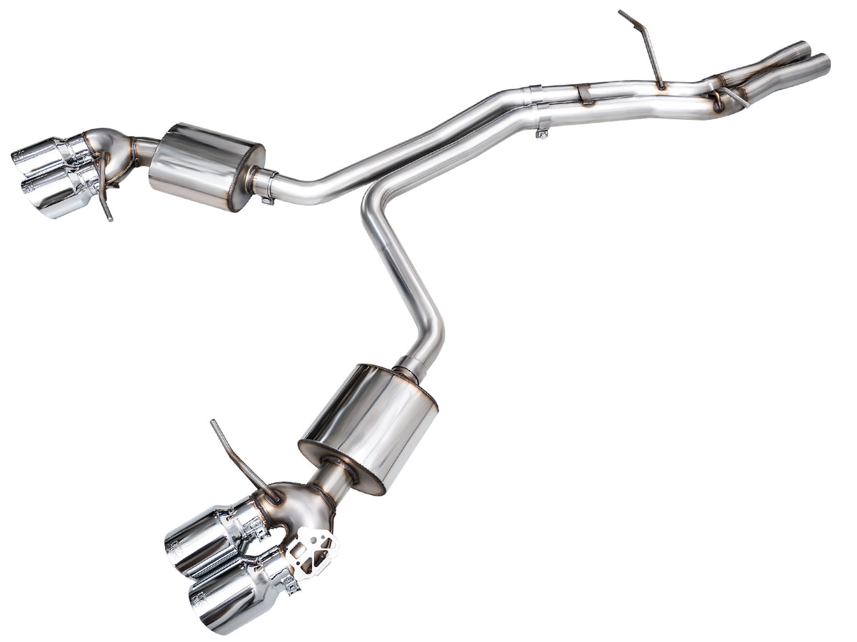 AWE Touring Edition Catback Exhaust for '22+ Porsche Macan 2.9TT - Chrome Silver Tips