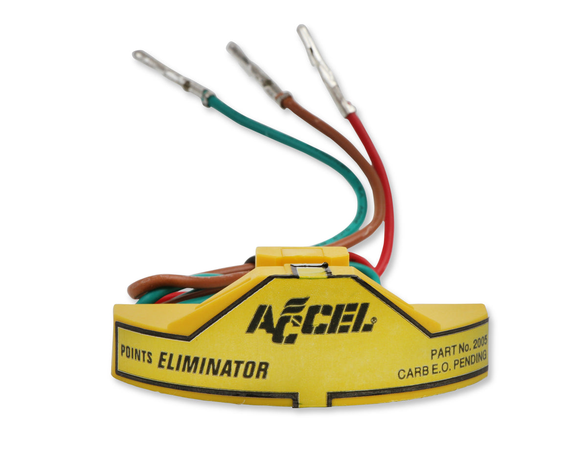 Points Eliminator Kit for GM V-8 Points Distributors - Eliminator points conversion kit for GM 1957-74 V-8 with AC Delco single and dual point distributors.