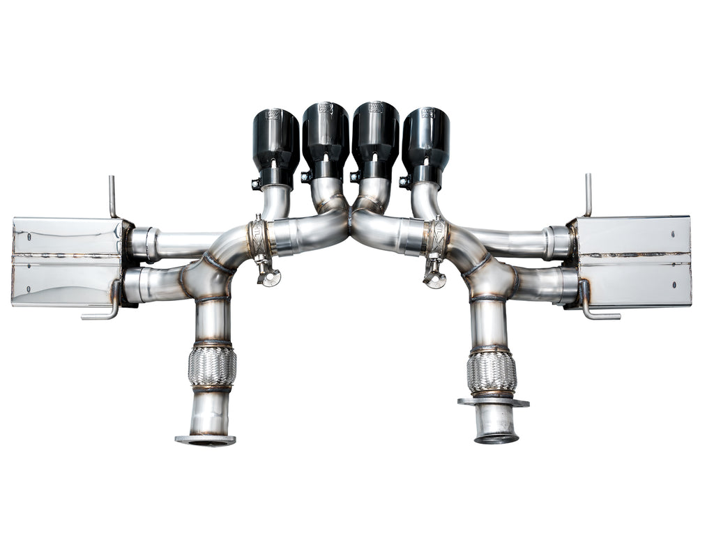 AWE SwitchPath Exhaust for C8 Corvette Z06 - 4.5" Diamond Black Tips