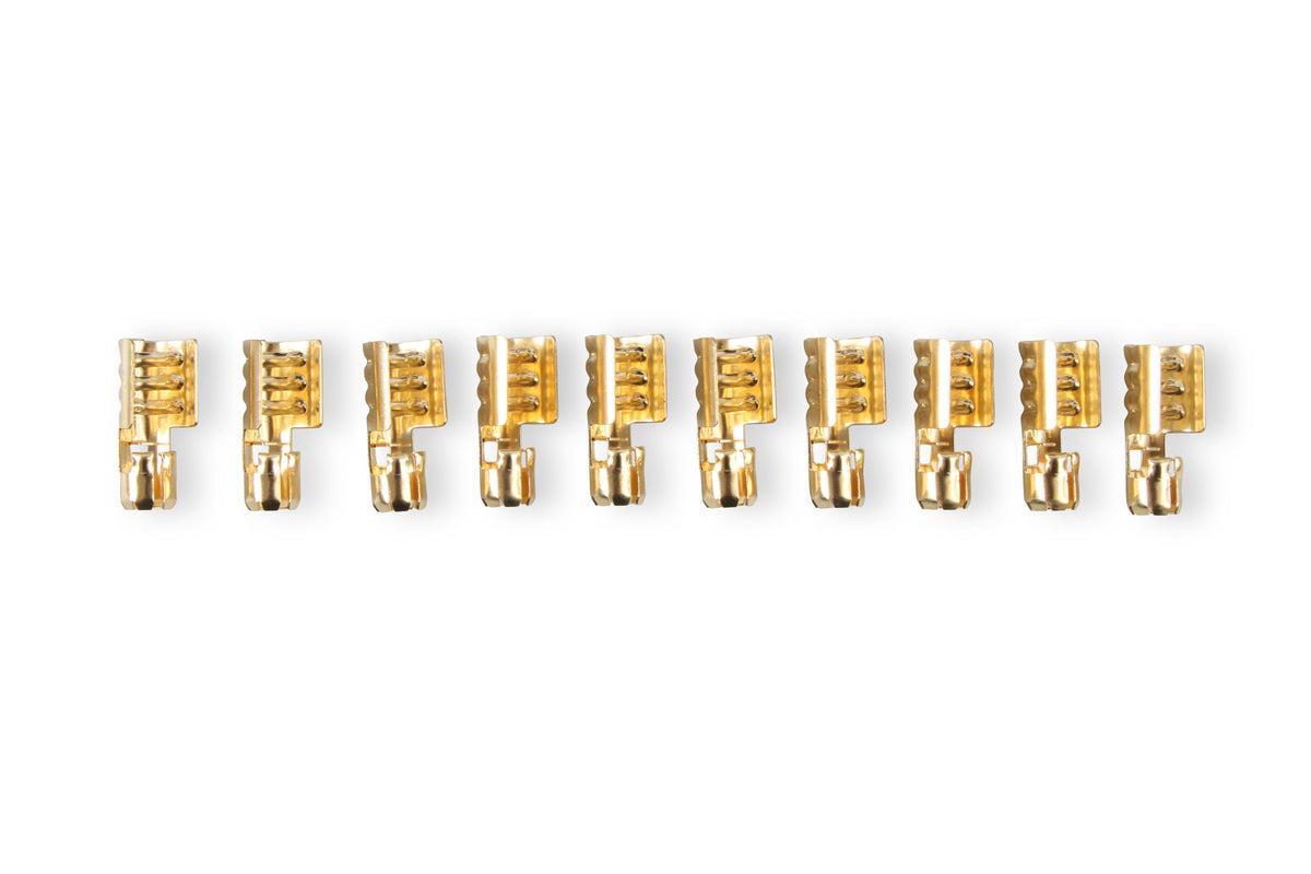 Spark Plug Wire Set- 7mm-Super Stock-Copper Core-Universal Straight Boots-Yellow - 3008 universal fit super stock spark plug wire sets have a spiral core with yellow silicon coating and are 7mm.